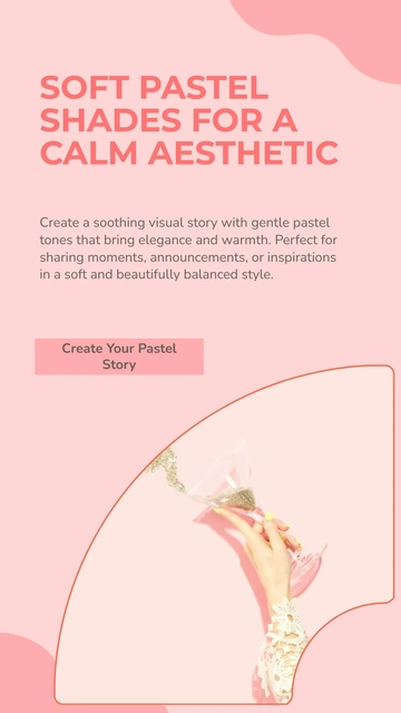 Free Pastel Facebook Story Template to Edit Online