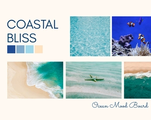 Free Ocean Mood Board Template to Edit Online