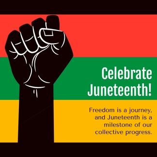 Free Celebrate Juneteenth Template to Edit Online