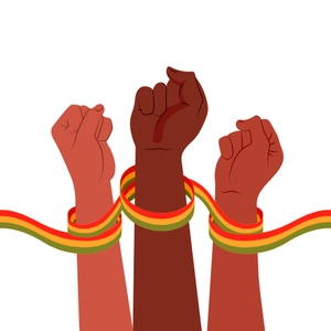 Free Juneteenth Fist Hand Clipart Template to Edit Online
