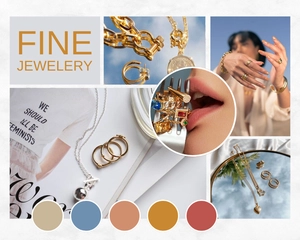 Free Jewellery Mood Board to Edit Online