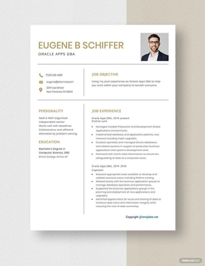 Oracle Apps DBA Resume