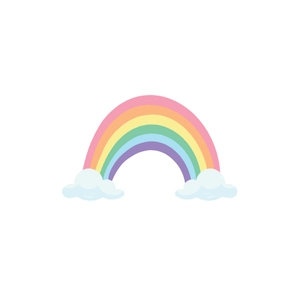 Free Pastel Rainbow Clipart to Edit Online