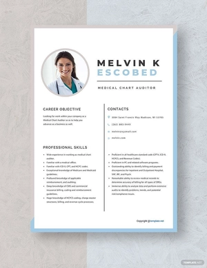 Medical Chart Auditor Resume