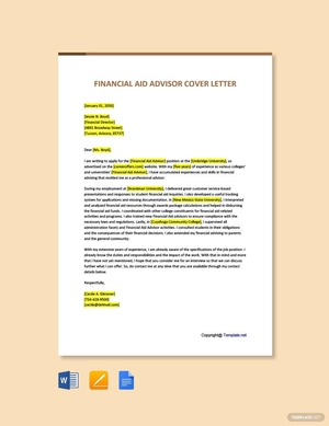 Financial Aid Advisor Cover Letter