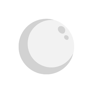 Free Flat Style Moon Clipart to Edit Online