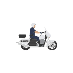 Free Police Motorcycle Clipart to Edit Online