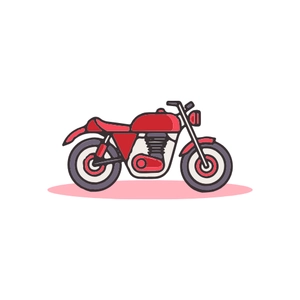 Free Red Motorcycle Clipart to Edit Online