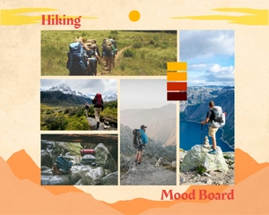 Free Hiking Mood Board Template to Edit Online
