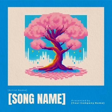 Free Blossom Album Cover Art Template to Edit Online