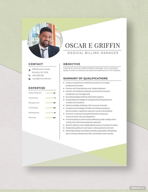 Medical Billing Manager Resume