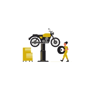 Free Motorcycle Service Clipart to Edit Online