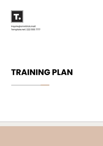 Free Training Plan Template to Edit Online