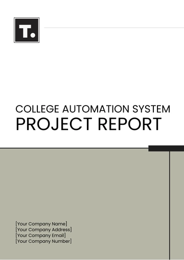 Free College Automation System Project Report Template to Edit Online