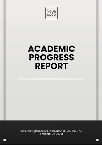 Free Academic Progress Report Template to Edit Online