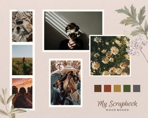 Free Scrapbook Collage Moodboard Template to Edit Online