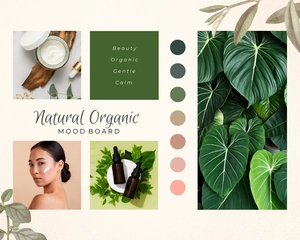 Free Natural and Organic Moodboard Template to Edit Online
