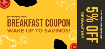 Free Breakfast Coupon Template to Edit Online