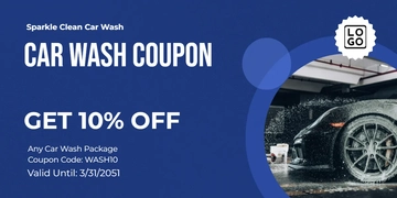 Free Car Wash Coupon Template to Edit Online