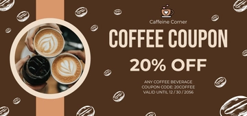 Free Coffee Coupon Template to Edit Online