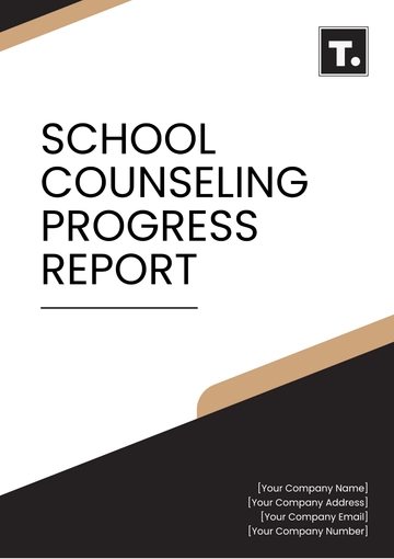 Free School Counseling Progress Report Template to Edit Online