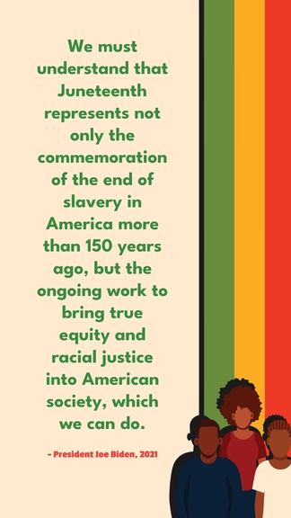 Free Juneteenth Federal Holiday Quote Template to Edit Online