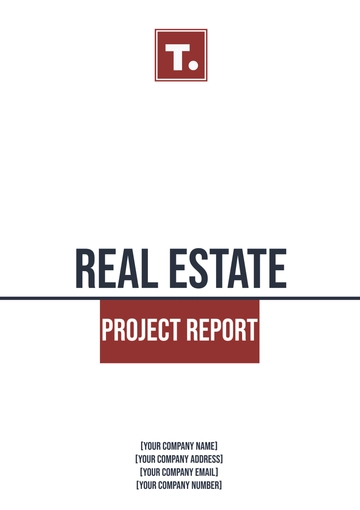Free Real Estate Project Report Template to Edit Online