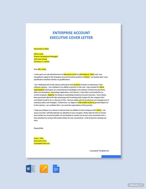 Enterprise Account Executive Cover Letter