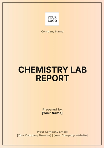 Free Chemistry Lab Report Template to Edit Online