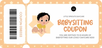 Free Babysitting Coupon Template to Edit Online