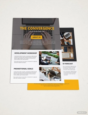 One Page Company Brochure Template