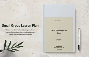 Small Group Lesson Plan Template