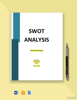 Video Production Company SWOT Analysis Template