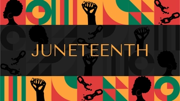 Free Juneteenth Abstract Background Template to Edit Online