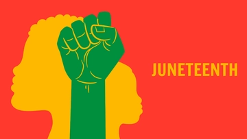 Free Awareness Juneteenth Background Template to Edit Online
