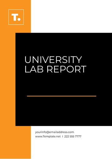 Free Simple University Lab Report Template to Edit Online