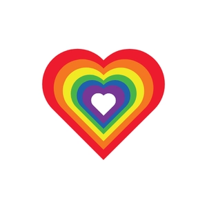 Free Rainbow Heart Clipart to Edit Online