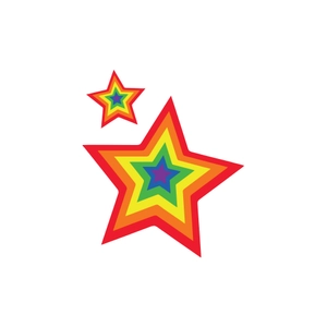 Free Rainbow Stars Clipart to Edit Online