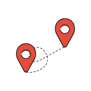 Free Map Route Icon to Edit Online