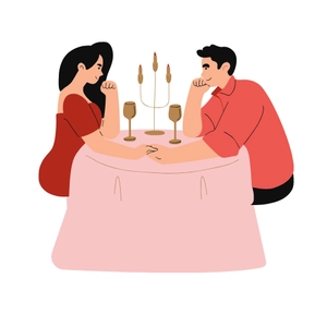 Free Romantic Dinner Clipart to Edit Online