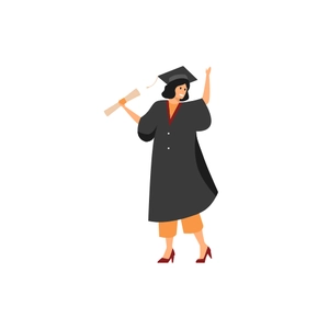 Free Graduation Girl Clipart to Edit Online