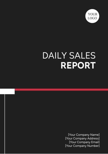 Free Daily Sales Report Template to Edit Online