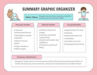 Free Summary Graphic Organizer Template to Edit Online