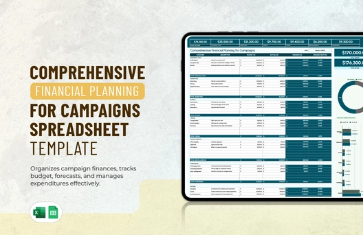 Comprehensive Financial Planning for Campaigns Spreadsheet Template