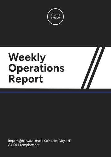 Free Weekly Operations Report Template to Edit Online