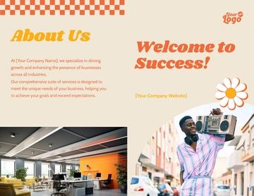 Free Retro Brochure Template to Edit Online