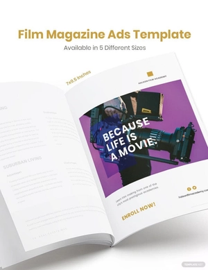 Film Magazine Ads Template