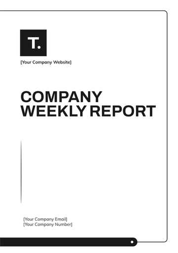 Free Company Weekly Report Template to Edit Online