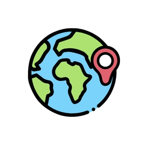 Free World Map Icon to Edit Online