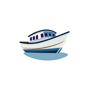 Free Rough Painted Boat Clipart to Edit Online